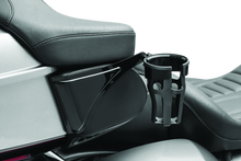 Load image into Gallery viewer, Kuryakyn Reflex Drink Holder Right Side HD Touring Passenger Mount 14 and Up Gloss Black