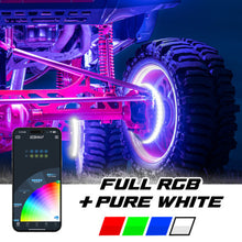 Load image into Gallery viewer, XK Glow XKmax 16.5in LED Ultra 3-Row Wheel Ring Light Kit w/ RGBW Color Chasing