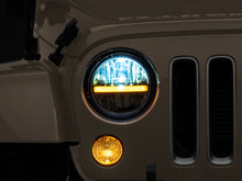 Load image into Gallery viewer, Raxiom 97-18 Jeep Wrangler TJ &amp; JK Axial 7-In LED Headlights w/ DRL - Black Housing (Clear Lens)