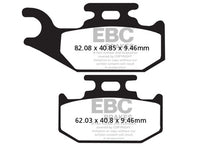 Load image into Gallery viewer, EBC 01-04 Bombardier/BRP Traxter XL 4x4 Front/Rear FA-SFA-X Brake Pads