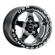 Load image into Gallery viewer, Weld S904 15x10 Ventura Beadlock 5x120 ET45 BS7.25 Gloss BLK MIL DIA 78.1