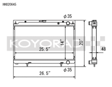 Load image into Gallery viewer, Koyo 95-98 Nissan 240SX S14 2.4L KA24DE (MT) Radiator