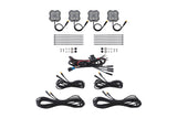 Diode Dynamics Rock Light - Red/White - M8 4-Pack