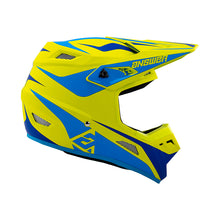 Load image into Gallery viewer, Answer 26 AR1 Mototown Helmet Matte Hyper Acid/Cyan/Dark Blue - Small