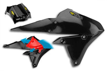 Load image into Gallery viewer, Cycra 15-19 Yamaha WR250F Powerflow Radiator Shrouds - Black