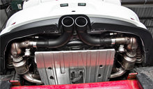 Load image into Gallery viewer, MBRP 14-19 Porsche GT3/GT3RS 3in Center Muffler Bypass 4in Tips - Black Coated