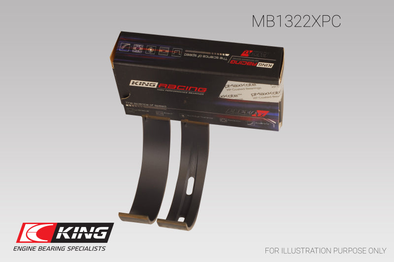 King VW V8/V10 R8/RS6/Huracan (Size 0.25) pMaxKote Coated Main Bearing Set - Size +0.25mm