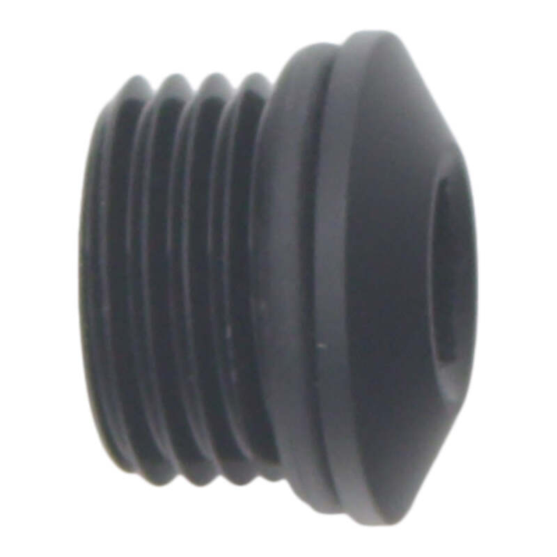 DeatschWerks 6AN ORB Male Plug Low Profile Internal Allen/Hex (Incl O-Ring) - Anodized Matte Black
