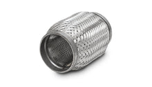 Load image into Gallery viewer, Vibrant SS Flex Coupling with Inner Braid Liner 2.25in inlet/outlet x 6in flex length