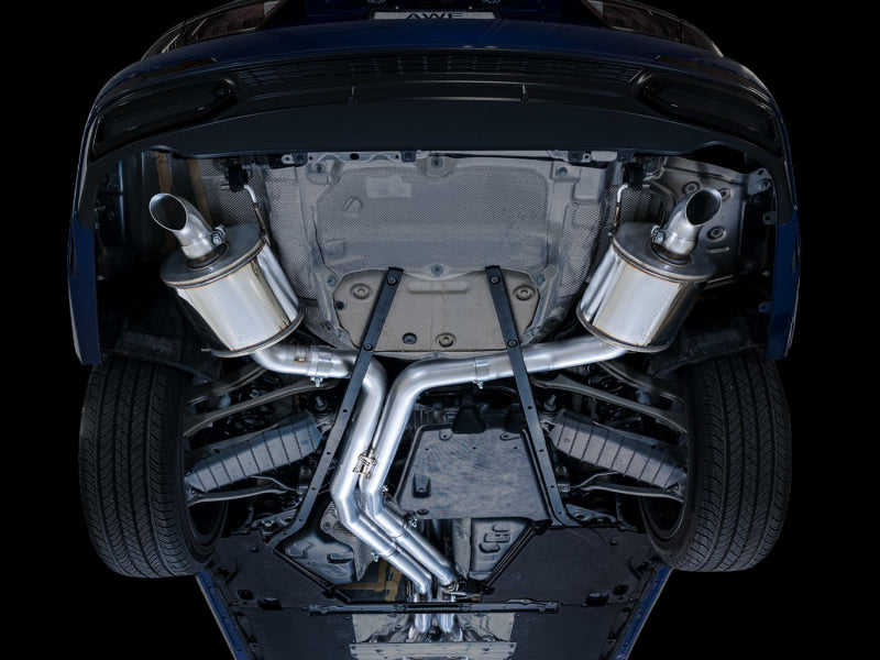 AWE Tuning Audi 2019-2023 C8 A6/A7 3.0T Touring Edition Cat-Back Exhaust- Turn Downs
