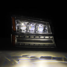 Load image into Gallery viewer, AlphaRex 03-06 Chevy Silverado 1500/2500HD/3500HD/Avalanche Chrome NOVA LED Proj Headlights