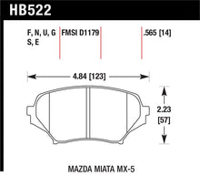 Load image into Gallery viewer, Hawk 06-10 Mazda Miata Mx-5 Front HPS Street Brake Pads
