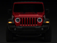 Load image into Gallery viewer, Raxiom 18-23 Jeep Wrangler JL Axial Series 9-In Angel Eye LED Headlights- Black Housing (Clear Lens)