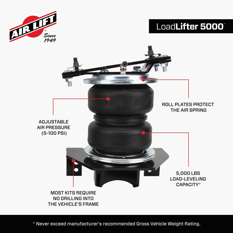 Air Lift LoadLifter 5000 Air Spring Kit for 2019 Ram 3500 (2WD & 4WD)