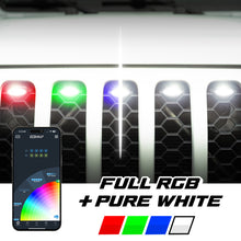 Load image into Gallery viewer, XK Glow XKmax Pre-Runner Style RGBW LED Grill Pods - 7pc