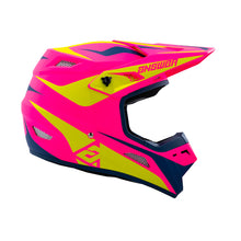 Load image into Gallery viewer, Answer 26 AR1 Mototown Helmet Matte Pink/Hyper Acid/Dark Blue - XL