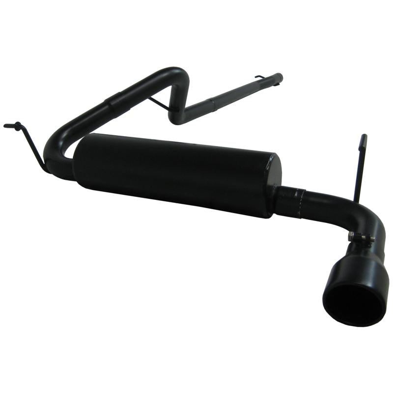 MBRP 15-19 Ford Mustang EcoBoost 2.3L Black 3in Cat Back Dual Split Rear Exit (Race Version)