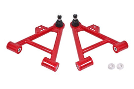 BMR 79-93 Fox Mustang Lower Non-Adj. A-Arms (Coilover Only) w/ STD. Ball Joint (Poly) - Red