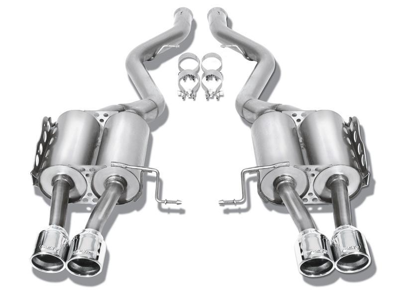Borla 15-17 Ford F-150 2.7/3.5L V6 / 5.0 V8 2/4WD Black Chrome Angle-Cut Side Exit Catback Exhaust