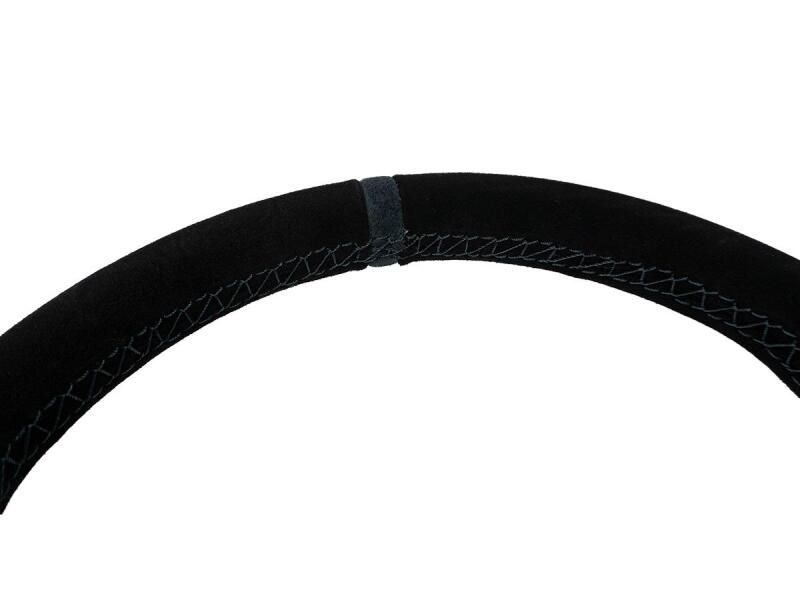 PRP Comp-R D-Shape Suede Steering Wheel - Blue
