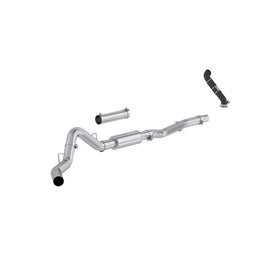 MBRP 06-07 Chevy Silverado / GMC Sierra 2500/3500HD 4in OD CatBack Single Side Exit w/ Downpipe - AL