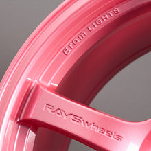 Load image into Gallery viewer, Gram Lights 57DR 18x9.5 +38 5x100 Sakura Pink Wheel (w/ Center Cap &amp; No. 21 BK Air Valve)