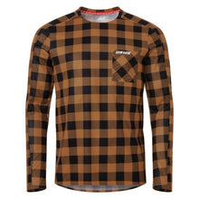 Load image into Gallery viewer, USWE Flannel Long Sleeve Lightweight Off-Road Jersey Bronze - Large