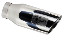 Load image into Gallery viewer, aFe MACHForce XP 5in 304 Stainless Steel Exhaust Tip 5 In x 7 Out x 12L in Bolt On Right - Black