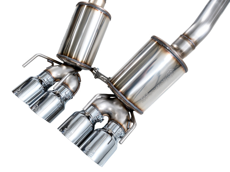 AWE Tuning C6 Chevrolet Corvette Z06/ZR1 Touring Edition Axle-Back Exhaust w/ Chrome Silver Tips