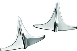Kuryakyn Rear Fender Accents, Leading Edge, Chrome