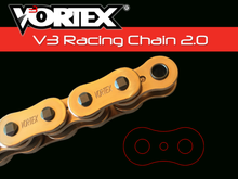 Load image into Gallery viewer, Vortex Racing V3 2.0 Chain 520RX3-120- Gold