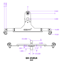 Load image into Gallery viewer, Gen-Y Dodge/RAM GoosePuck II 5in Offset Ball Puck Mount &amp; 25K Towing w/Safety Chain Anchors