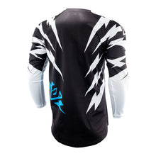 Load image into Gallery viewer, Answer 26 LE Syncron Rizz Vented Jersey Black/White/Cyan - Small