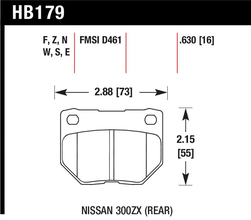 Hawk 06-07 WRX HPS Street Rear Brake Pads