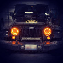 Load image into Gallery viewer, Oracle 7in High Powered LED Headlights - Black Bezel - Dynamic - Dynamic