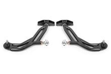 Load image into Gallery viewer, BMR 10-14 Ford Mustang Adj. Lower A-Arms w/ Delrin/Rod End / 18mm Tall Ball Joint - Black Hammertone