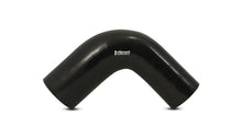Load image into Gallery viewer, Vibrant 1.75in ID x 2in ID x 4in Long Gloss Black Silicone 90 Degree Transition Elbow