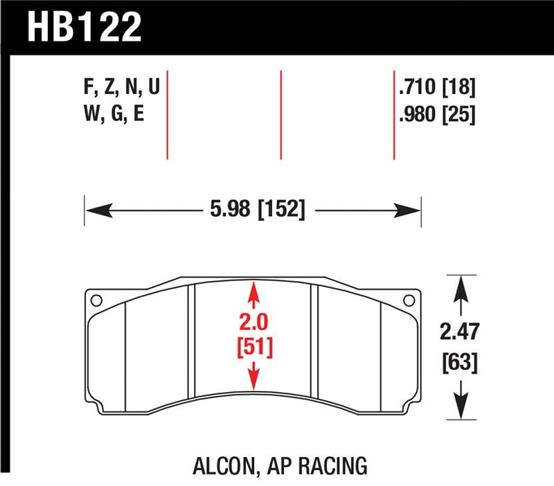 Hawk Stoptech ST-60 Caliper HP+ Street Brake Pads