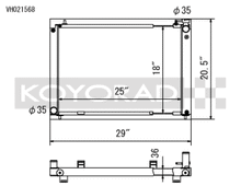 Load image into Gallery viewer, Koyo 03-06 Nissan 350Z VQ35DE (MT) Cross Flow Radiator