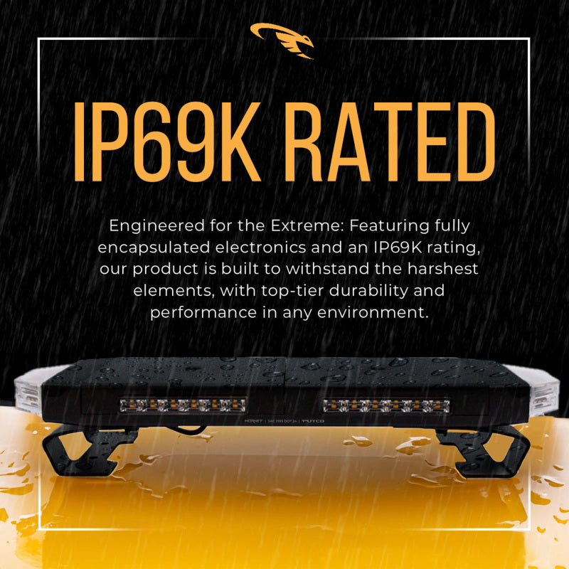 Putco 16in Hornet Light Bar - (Amber) LED Stealth Rooftop Strobe Bar