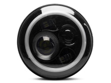 Load image into Gallery viewer, Raxiom 97-18 Jeep Wrangler TJ/JK Axial Halo Headlights w/ DRL Amber Signals- Black Hsng (Clear Lens)