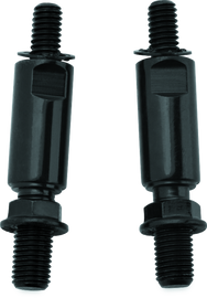 Kuryakyn Raised Mirror Mnt Adapters Gloss Black