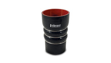 Load image into Gallery viewer, Vibrant Silicone Coupling 4 Ply Aramid CAC Transition Hose 3.25in x 3in Inlet/Outlet - Black
