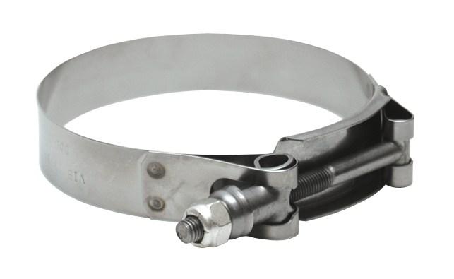 Vibrant SS T-Bolt Clamps Pack of 2 Size Range: 4.75in to 5.10in O.D. For use with 4.5in I.D. coup