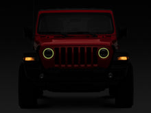Load image into Gallery viewer, Raxiom 18-22 Jeep Wrangler JL/JT Axial 9-Inch LED Headlights w/RGB Halo- Black Housing (Clear Lens)