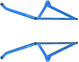 Cusco Power Brace UnderSide center work w/ Type 2 Lower arm Bar GC8-GDA-GDB Impreza
