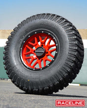 Load image into Gallery viewer, Raceline A94R Krank 14x7in / 4x110 BP / 10mm Offset / 83.8mm Bore - Red &amp; Black Lip Wheel