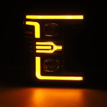 Load image into Gallery viewer, AlphaRex 17-19 Ford F-250/350/450/550 Super Duty LUXX-Series LED Proj Headlights Blk w/SS &amp; SBDRL
