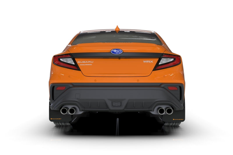 Rally Armor 22-26 Subaru WRX Black UR Mud Flap w/Orange Logo