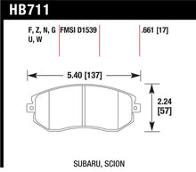Load image into Gallery viewer, Hawk 13 Subaru BRZ / 13 Scion FR-S HPS Front Street Brake Pads